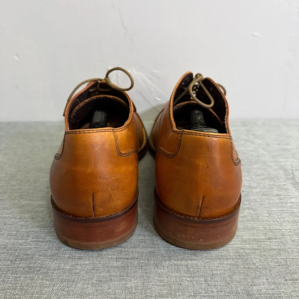 Cole Haan Oxford Dress‎ Shoes Mens 10 M Tan C12337 Cap Toe Leather Classic